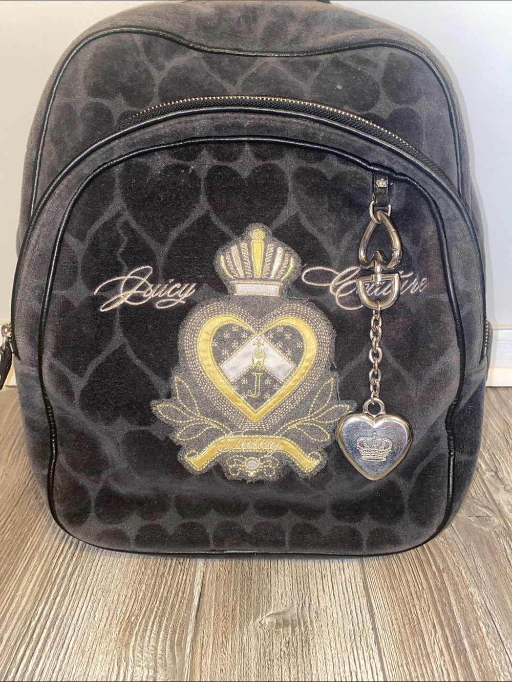 Rare Vintage Y2K Juicy Couture Velour Backpack - Picture 4 of 17